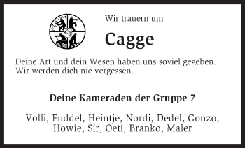 Traueranzeige von Carsten Weiß von KRZ