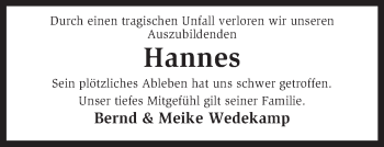 Traueranzeige von Hannes Jeschke von KRZ