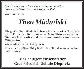 Traueranzeige von Theo Michalski von KRZ