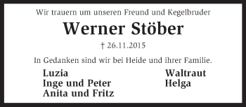 Traueranzeige von Werner Stöber von KRZ