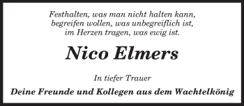 Traueranzeige von Nico Elmers von KRZ