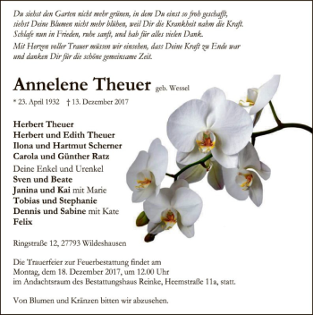 Traueranzeige von Herbert Theuer von SYK