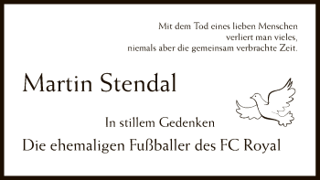 Traueranzeige von Martin Stendal von SYK