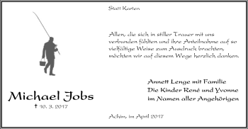 Traueranzeige von Michael Jobs von SYK