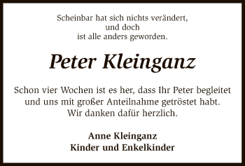 Traueranzeige von Peter Kleinganz von SYK