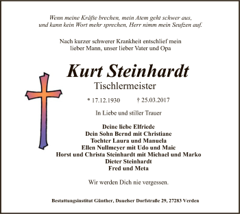 Traueranzeige von Kurt Steinhardt von SYK