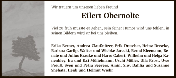 Traueranzeige von Eilert Obernolte von SYK