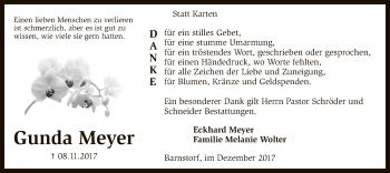 Traueranzeige von Gunda Meyer von SYK