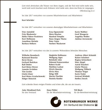 Traueranzeige von Im Gedenken Rotenburg Werke von SYK