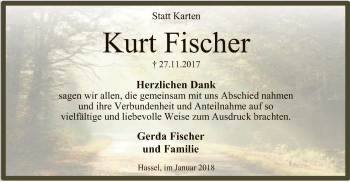 Traueranzeige von Kurt Fischer von SYK