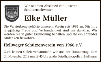 Traueranzeige von Elke Müller von SYK