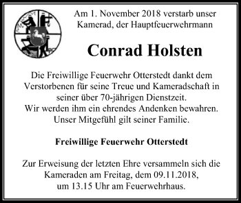 Traueranzeige von Conrad Holsten von SYK