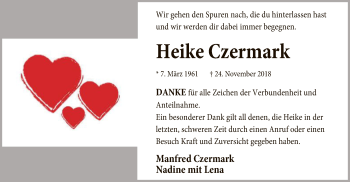 Traueranzeige von Heike Czermark von SYK