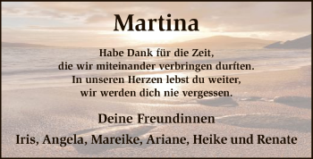 Traueranzeige von Martina Brokering von SYK