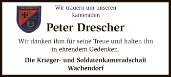 Traueranzeige von Peter Drescher von SYK