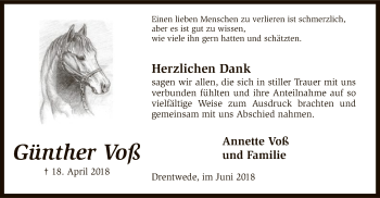 Traueranzeige von Günther Voß von SYK