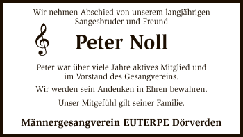 Traueranzeige von Peter Noll von SYK