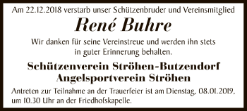 Traueranzeige von René Buhre von SYK