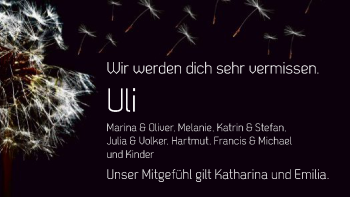 Traueranzeige von Ulrich Mende von SYK