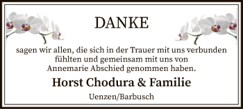 Traueranzeige von Annemarie Chodura von SYK