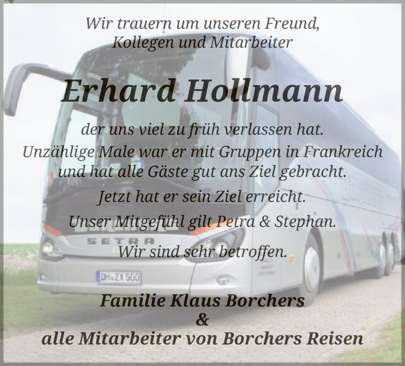  Traueranzeige für Erhard Hollmann vom 23.01.2020 aus SYK