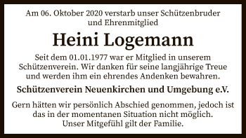 Traueranzeige von Heini Logemann von SYK