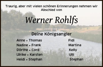 Traueranzeige von Werner Rohlfs von SYK