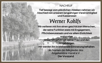 Traueranzeige von Werner Rohlfs von SYK