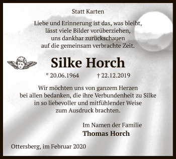 Traueranzeige von Silke Horch von SYK