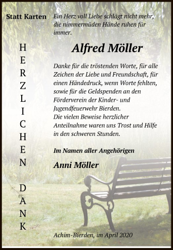 Traueranzeige von Alfred Möller von SYK