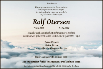 Traueranzeige von Rolf Otersen von SYK