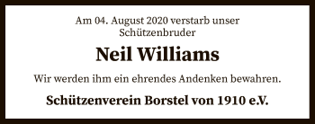 Traueranzeige von Neil Williams von SYK