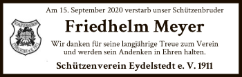 Traueranzeige von Friedhelm Meyer von SYK