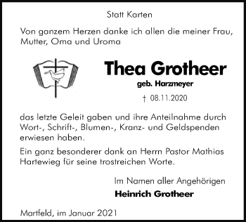 Traueranzeige von Thea Grotheer von SYK