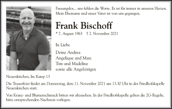 Traueranzeige von Frank Bischoff von SYK