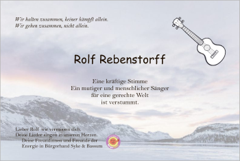 Traueranzeige von Rolf Rebenstorff von SYK