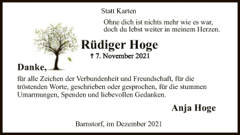 Traueranzeige von Rüdiger Hoge von SYK