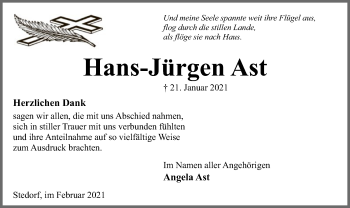 Traueranzeige von Hans-Jürgen Ast von SYK