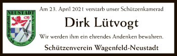 Traueranzeige von Dirk Lütvogt von SYK