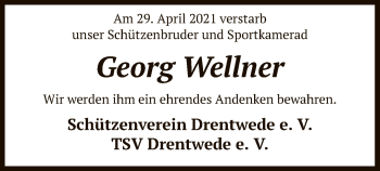 Traueranzeige von Georg Wellner von SYK