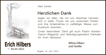 Traueranzeige von Erich Hilbers von SYK