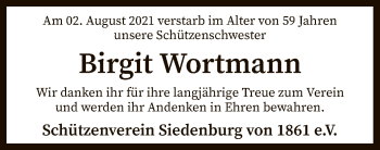 Traueranzeige von Birgit Wortmann von SYK