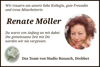 Traueranzeige von Renate Möller von SYK