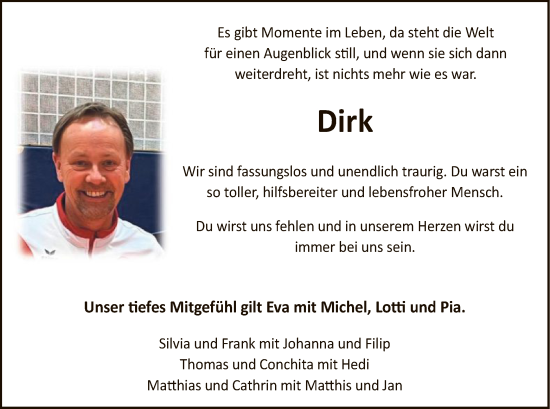 Traueranzeige von Dirk Arlinghaus von SYK