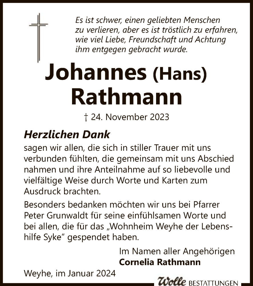 Traueranzeigen Von Johannes Rathmann Trauer Kreiszeitung De   Johannes Rathmann Traueranzeige Af1f7e7a De0f 46be 9bbd 9c03918dee31 