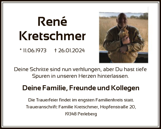 Traueranzeige von René Kretschmer von SYK