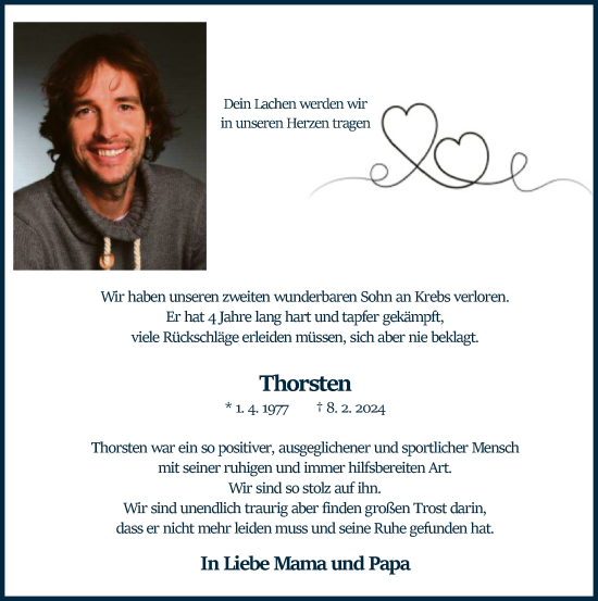 Traueranzeige von Thorsten Wiemeyer von SYK