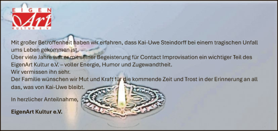 Traueranzeige von Kai-Uwe Steindorff von SYKR