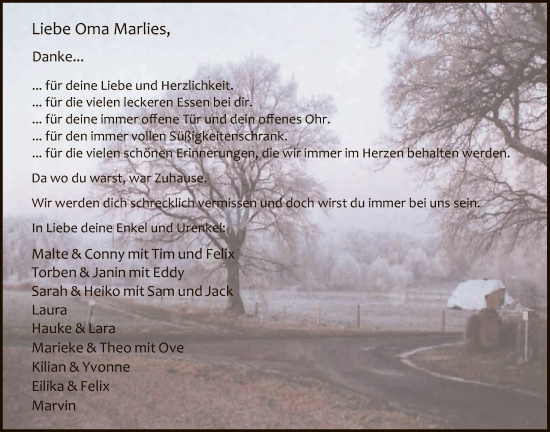 Traueranzeige von Marlies Kißling von SYKS