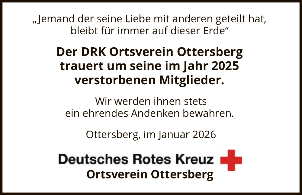  Traueranzeige für Sterbetafel vom 31.01.2026 vom 31.01.2026 aus SYKR